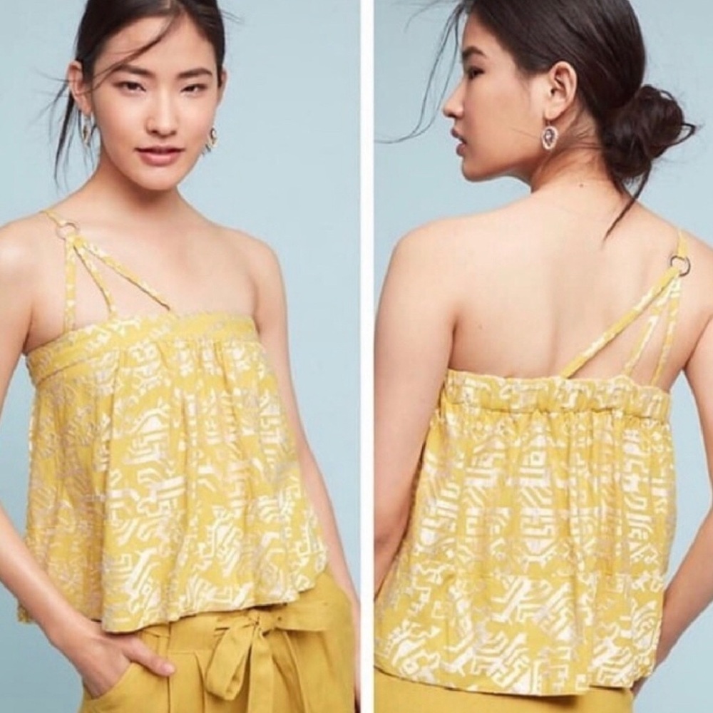 Anthropologie Floreat Anesu one shouldered top - Picture 1 of 8